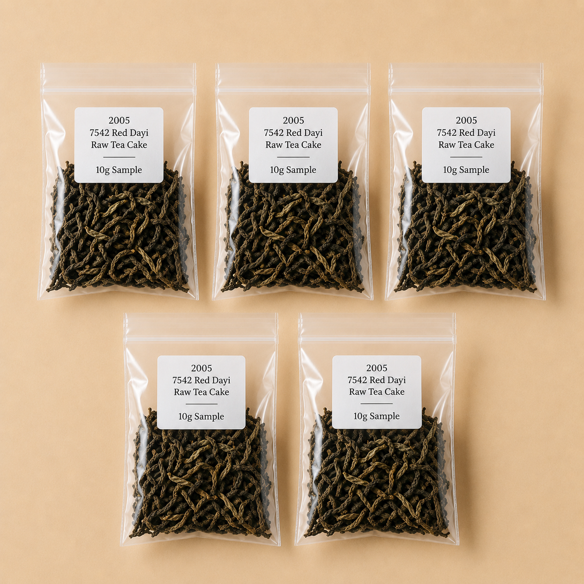 2005 7542 Red Dayi Raw Tea Cake