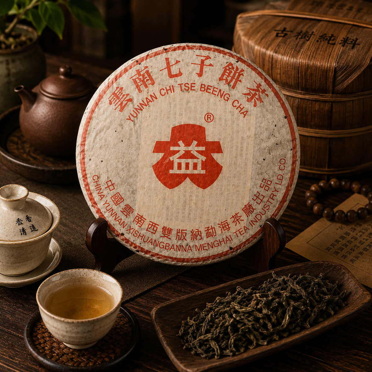 2005 7542 Red Dayi Raw Tea Cake