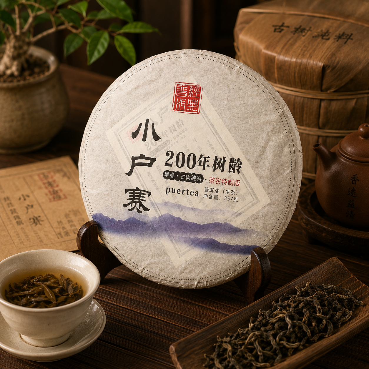 2019 Gu Jun Xiao Hu Sai Raw Tea Cake
