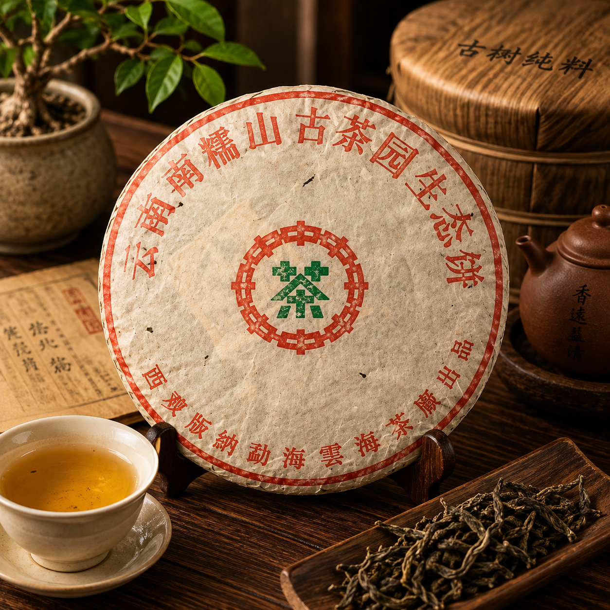 2003 Yun Hai Nan Nuo Mountain Raw Tea Cake